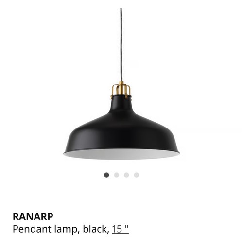 Ikea ranarp black 38 cm - 38,