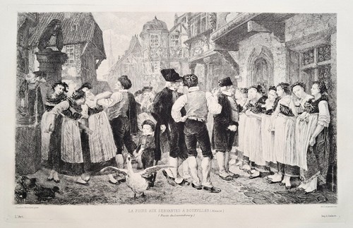 Eau forte lalauze la foire - forte, lalauze,