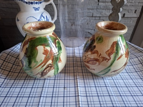 Paire vases céramique - paire, en