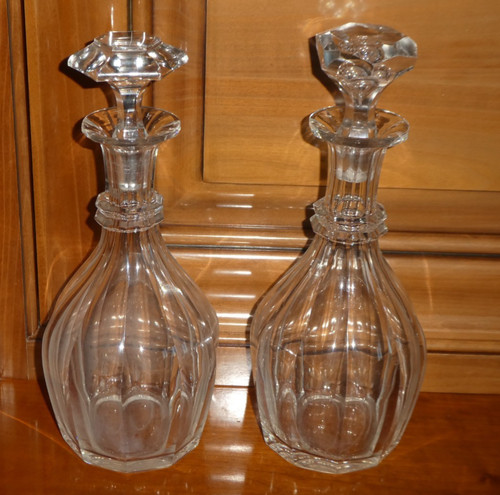 Anciennes carafes cristal - anciennes,