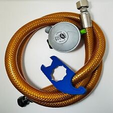 KIT BARBECUE GAZ BUTANE-PROPANE 1,5M +DETENDEUR PROPANE 37MBARS + CLE