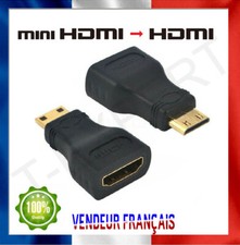 Adapteur converter Mini HDMI to HDMI connector Cable New 
