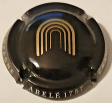 Capsule de champagne Abelé Henri Cave stylisée, noir et or N°49