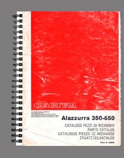 LIVRE DE RÉPARATION CATALOGUE DE PIÈCES CAGIVA ALAZZURRA 350 650 SUR PAPIER A...