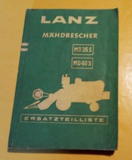 Moissonneuse-batteuses LANZ modèles MD35S et MD40S - Catalogue pièces  372 pages