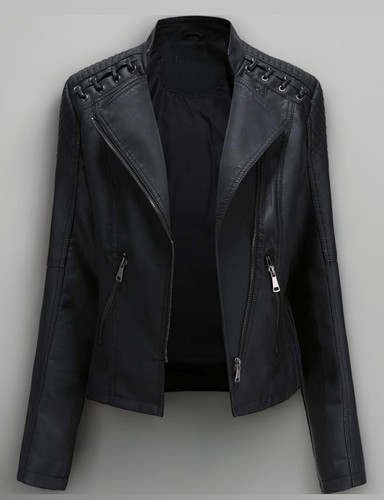 Veste motard cuir - motard, synthétique