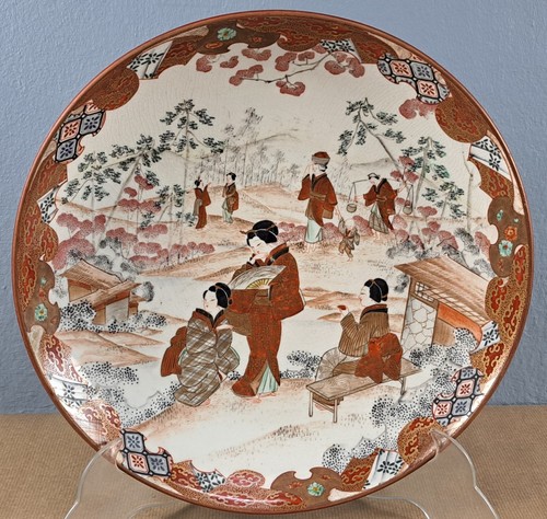 Assiette japonaise peinte - , à