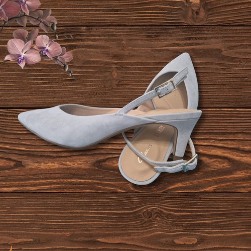 Clarks escarpins femme daim - escarpins,