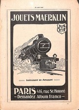 PARIS RUE SAINT-HONORE / JOUETS MAERKLIN / PUBLICITE 1911
