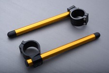 Bracelets Demi Guidons Noir- Or 45mm HONDA CBR 600 RR 600RR PC40 2007-2008