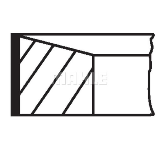 Mahle jeu segments pince à - de,