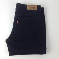 Levis 571 Femme Jeans Slim Fit Noir T 30 / 34