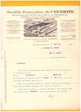 LA PLAINE-SAINT-DENIS (93) USINE de BASSENS (33) ARDOISE, ISOLANT "EVERITE" 1923