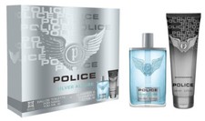 Parfum Homme POLICE Silver Allure Set Cadeau EDT 100ML Gel Douche Shampooing