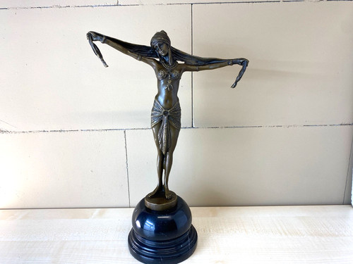 Sculpture bronze art déco - en,