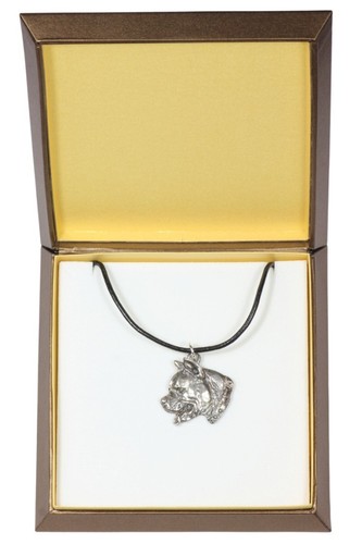 Collier argent amstaff type - en,