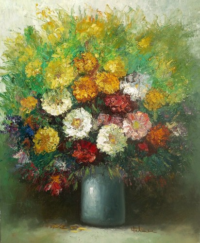 Magnifique tableau hst bouquet - tableau,