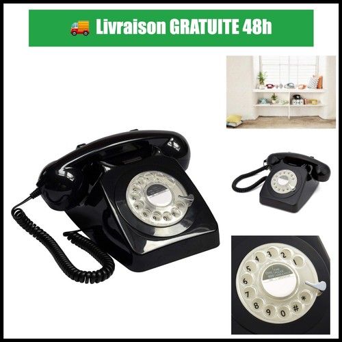 Téléphone fixe rétro gpo - téléphone,