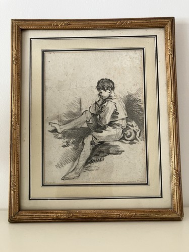Gravure ancienne encadrée - gravure,