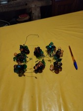 8 Petites Grapppes De Raisin En Verre