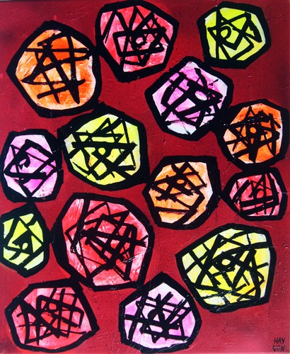 Roses tableau pop - roses, street
