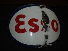 RARE PLAQUE EMAILLEE ESSO