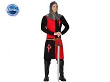 Déguisement Homme CHEVALIER Noir Rouge M/L Médiéval cinéma film NEUF pas cher