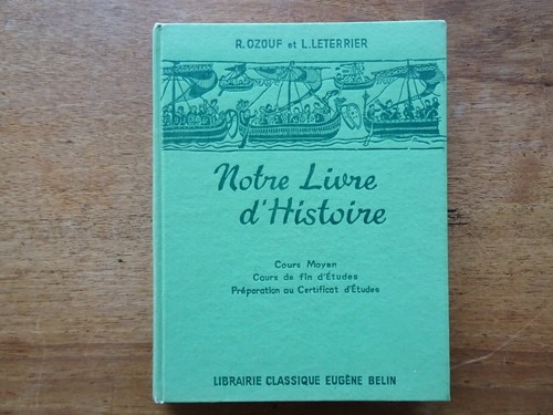 Scolaire ancien notre livre - scolaire, :