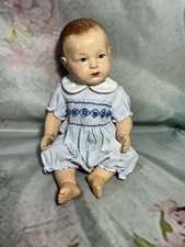 BARBOTEUSE A SMOCKS POUR POUPEE ANCIENNE BAIGNEUR CELLULOÏD SNF RAYNAL  40/42CM