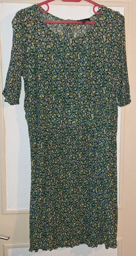 Robe verte fleur taille 44 - robe,