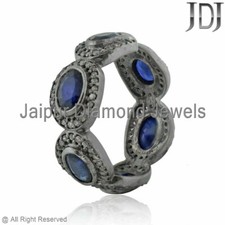 Bague En Saphir Bleu Avec