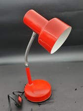 Lampe De Bureau Articulee En Metal.orange Annees 70s Vintage