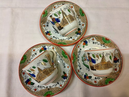 Faïences amand lot de 3 - st,