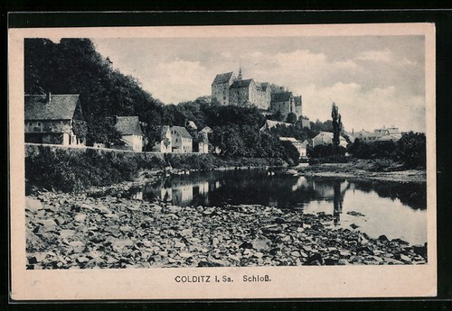 Colditz vue château - colditz,