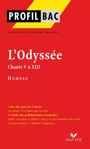 Odyssée chants v - chants, à