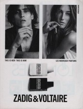 Publicité papier Parfum. Perfume ad. ZADIG ET VOLTAIRE This is Her, This is Him