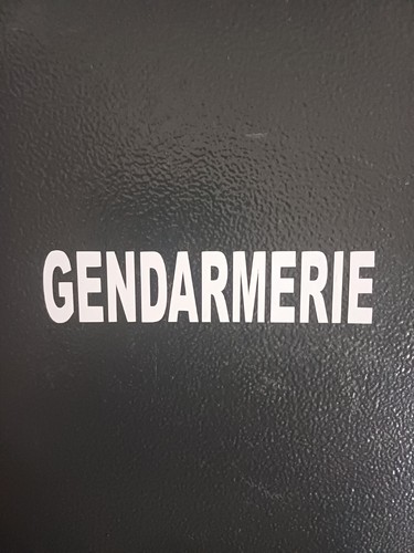 Autocollants gendarmerie blanc - autocollants,