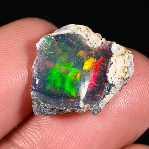 Black opal rough noir - rough,