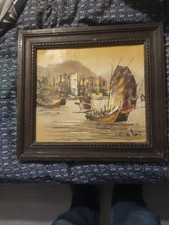 ancien tableau huile sur toile