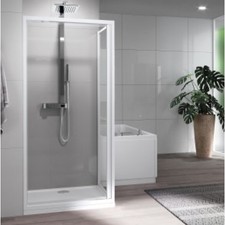Paroi de douche pivotante et
