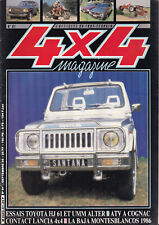 4X4 MAGAZINE N°61 TOYOTA JH 61 / UMM ALTER / LANCIA 4X4 /BAJA MONTESBLANCOS 1986