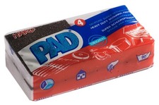 Lot 4 tampon super récurant sur éponge synthétique PAD