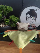 doudou plat ours tinéo vert