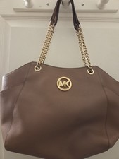 sac à main michael kors Avec Chaînette Bandoulière En Bon État . Rose Bois Foncé