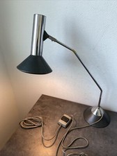 Ancienne Lampe Articulée Métal Design Socle Métallique Esprit Designer Rétro