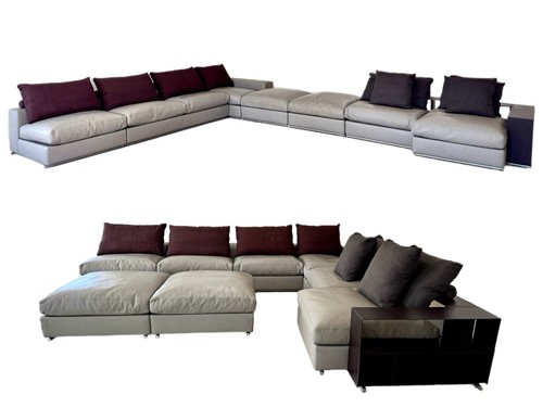 Flexform groundpiece leather - groundpiece,