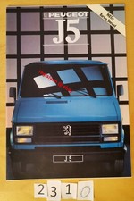 PEUGEOT J5 FOURGONS COMBI BENNE CHASSIS Prospectus Allemand 28 pages 1988