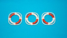 PLAYMOBIL vintage - lot 3 bouées de sauvetage - bateaux 3540 / 3551 La Suzanne