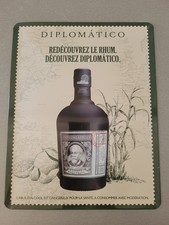 Plaque publicitaire métal rhum diplomatico