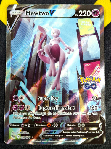 Carte pokemon mewtwo 072 - carte,